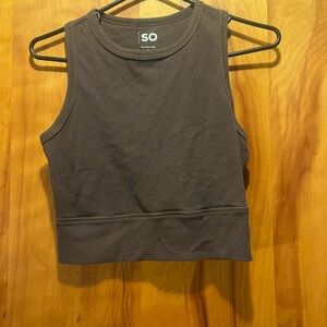 SO Women's Dark Brown Tank Top